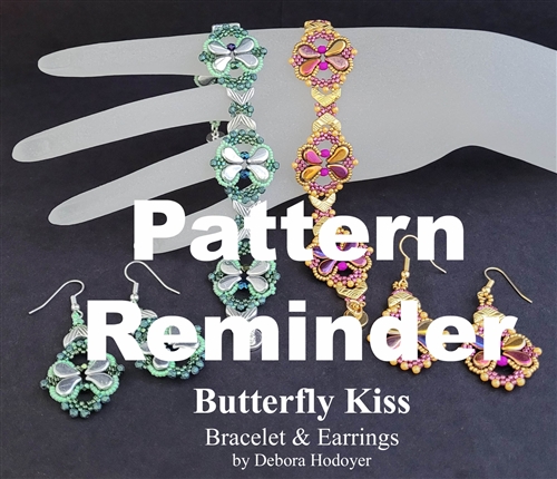 BeadSmith Exclusive Butterfly Kiss Bracelet & Earrings Pattern Reminder