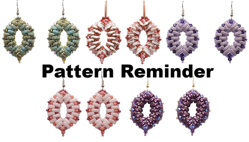 BeadSmith Exclusive Cali Earrings Pattern Reminder