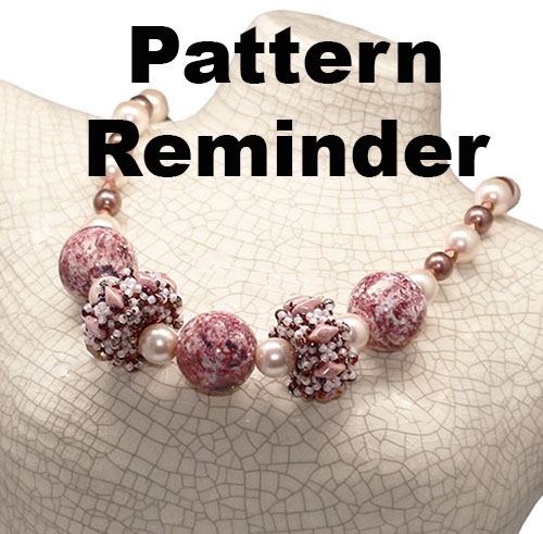 BeadSmith Exclusive Corona Beaded Beads Necklace Pattern Reminder