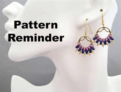 BeadSmith Exclusive Cymbal Swag Earrings Pattern Reminder