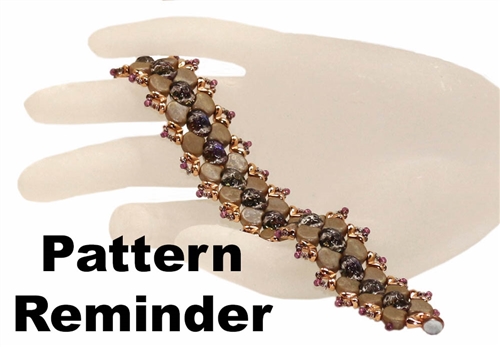 BeadSmith Exclusive Ginko Bridges Bracelet Pattern Reminder