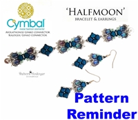 BeadSmith Exclusive Halfmoon Bracelet & Earrings Pattern Reminder