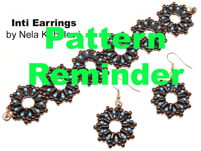 BeadSmith Exclusive Inti Earrings Pattern Reminder
