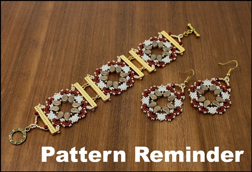 BeadSmith Exclusive Kouroupa's Treasure Bracelet & Earrings Pattern Reminder