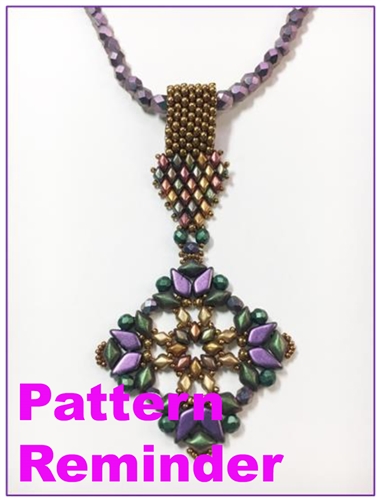 BeadSmith Exclusive Medalia Pendant Pattern Reminder