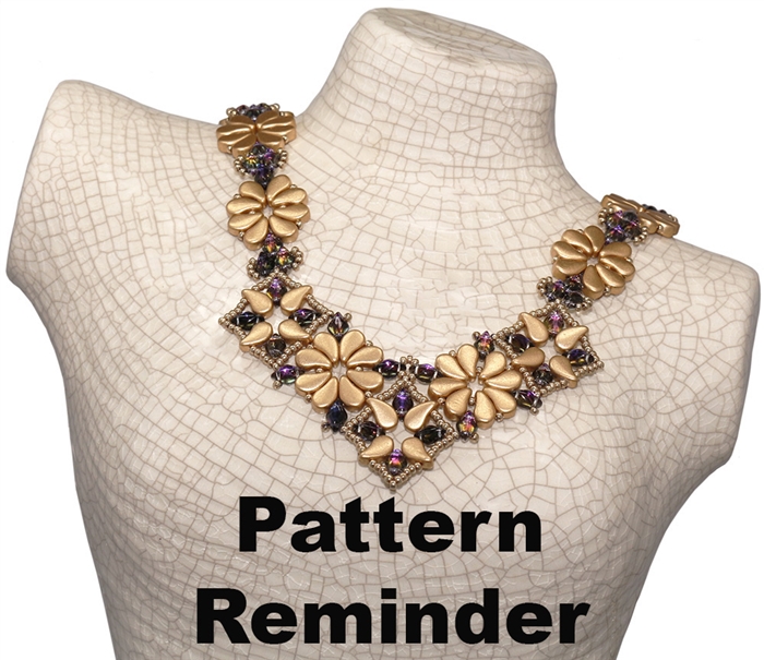 BeadSmith Exclusive Paisley Premier Necklace Pattern Reminder