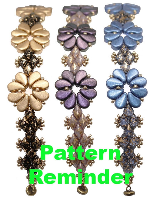 BeadSmith Exclusive Pretty Paisley Bracelet Pattern Reminder
