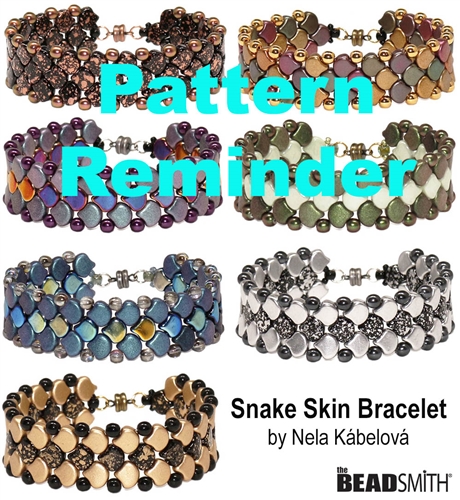 BeadSmith Exclusive Snake Skin Bracelet Pattern Reminder
