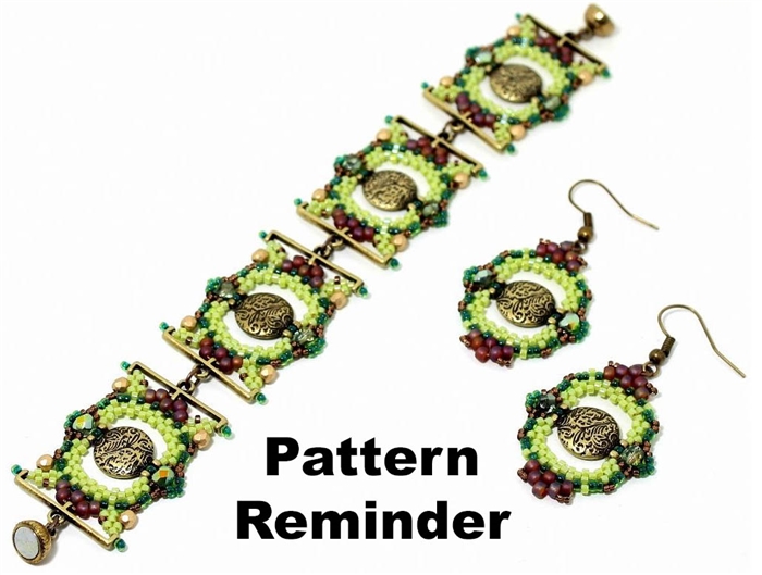 BeadSmith Exclusive Tahiti Bracelet & Earrings Pattern Reminder