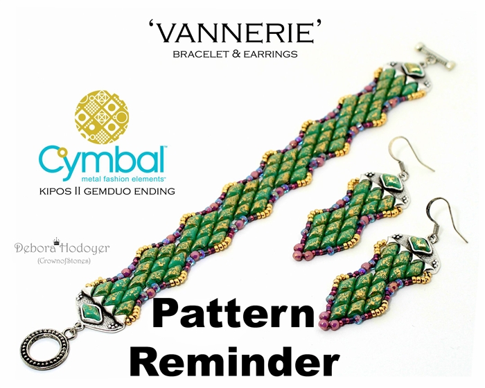BeadSmith Exclusive Vannerie Bracelet & Earrings Pattern Reminder