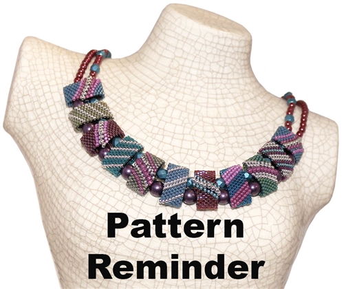 CarrierDuo Dusty Cornflower Necklace Pattern Reminder