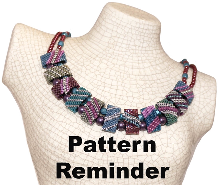 CarrierDuo Dusty Cornflower Necklace Pattern Reminder