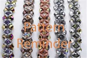 BeadSmith Exclusive Bead Pattern Crisscrossing Reminder