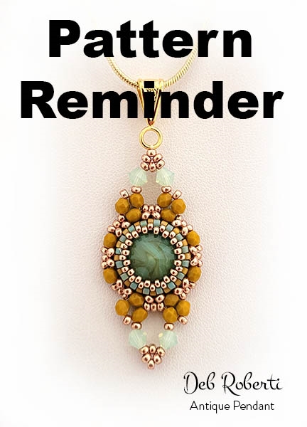 Deb Roberti's Antique Earrings & Pendant Pattern Reminder