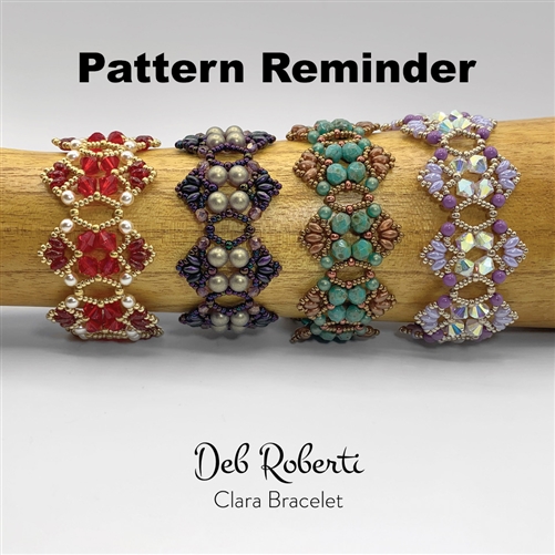 Deb Roberti's Clara Bracelet & Earrings Pattern Reminder