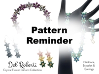 Deb Roberti's Crystal Flower Bracelet & Earrings Reminder