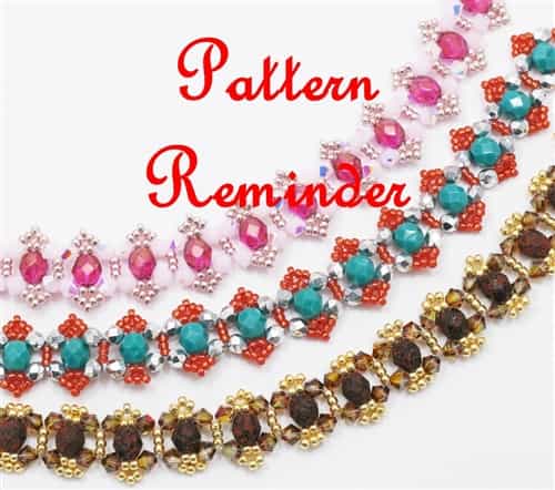 Deb Roberti's Crystal Picot Bracelet Pattern Reminder