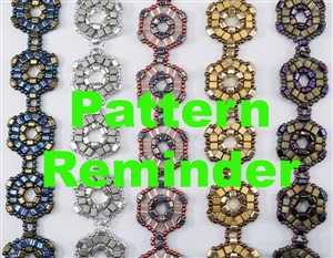Deb Roberti's Cubism Bracelet & Earrings Pattern Reminder