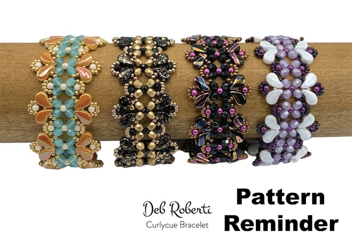 Deb Roberti's Curlycue Bracelet Pattern Reminder