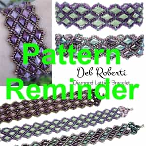 Deb Roberti's Diamond Lattice Bracelet Pattern Reminder
