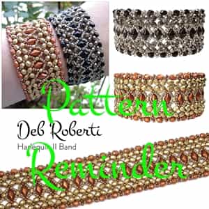 Deb Roberti's Harlequin II Bracelet Pattern Reminder