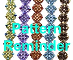 Deb Roberti's Isabella Bracelet, Pendant & Earrings Pattern Reminder