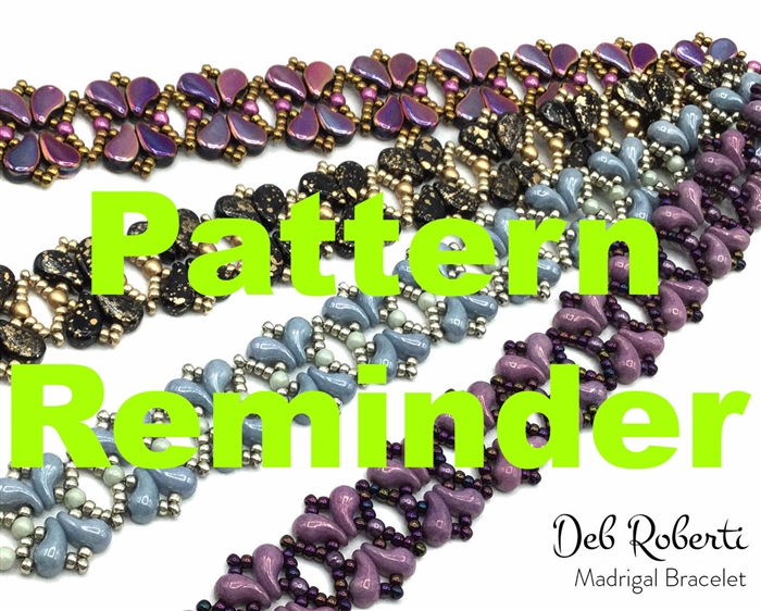 Deb Roberti's Madrigal Bracelet Pattern Reminder