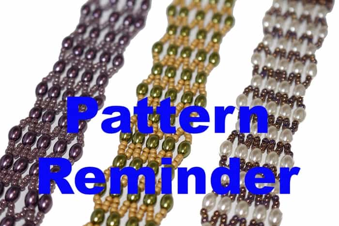 Deb Roberti's Netted Pearl Bracelet Pattern Reminder
