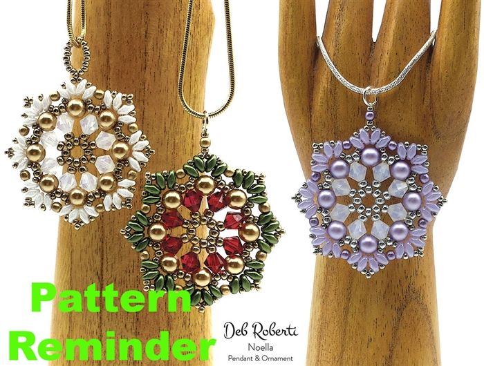 Deb Roberti's Noella Pendant Pattern Reminder