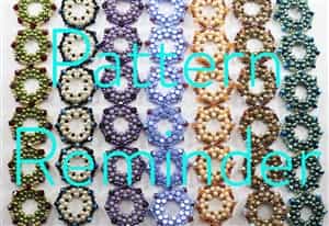 Deb Roberti's Octagonal Bracelet & Earrings Pattern Reminder