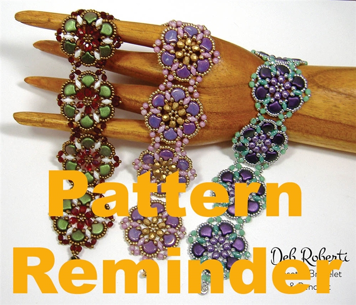 Deb Roberti's Rosette Bracelet & Pendant Pattern Reminder