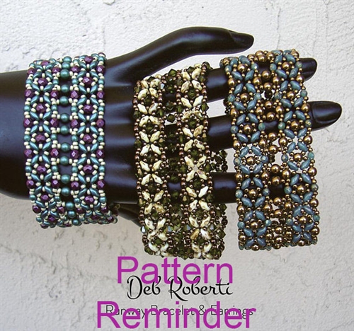 Deb Roberti's Runway Bracelet & Earrings Pattern Reminder