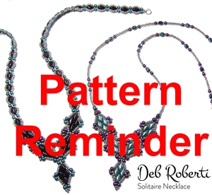 Deb Roberti's Solitaire Necklace Pattern Reminder