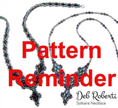 Deb Roberti's Solitaire Necklace Pattern Reminder