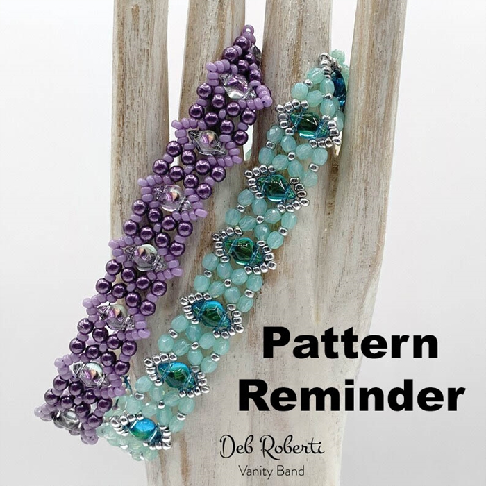 Deb Roberti's Vanity Band Bracelet Pattern Reminder