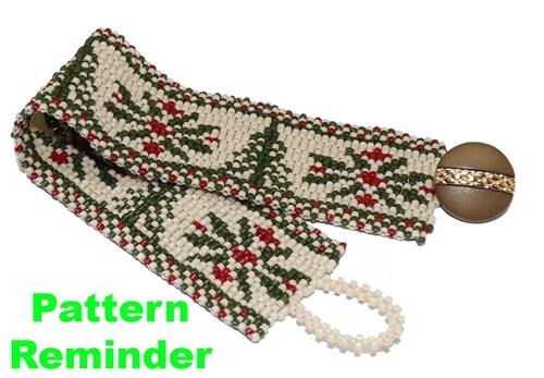 Facet Christmas Sweater Bracelet Pattern Reminder