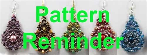 BeadSmith Exclusive Bead Kashmir Earrings Pattern Reminder