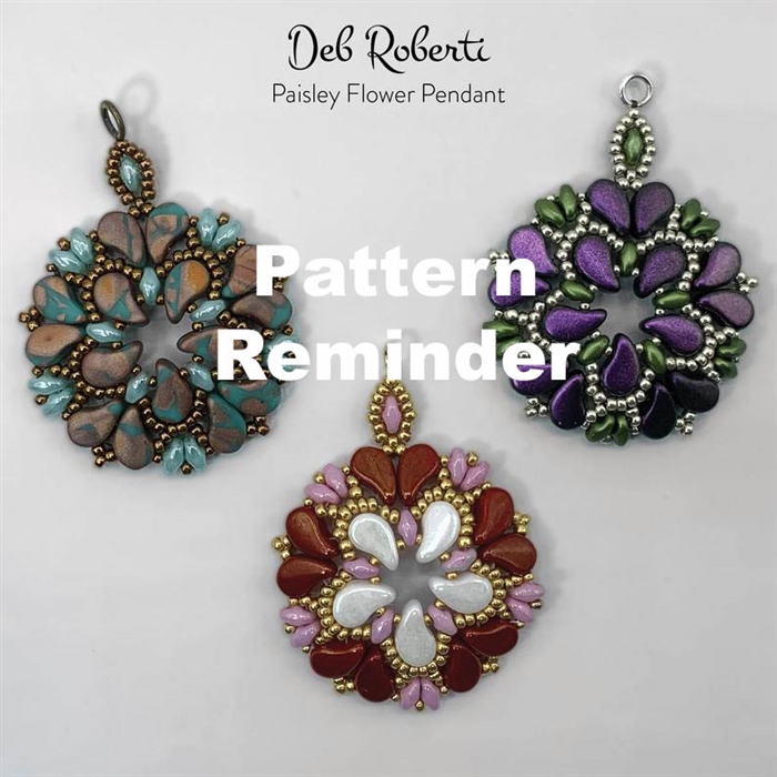 Deb Roberti's Paisley Pendant & Necklace Pattern Reminder