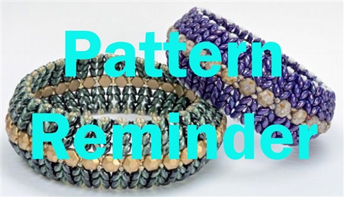 BeadSmith Exclusive Bead SuperDuo Honeycomb Bangles Pattern Reminder