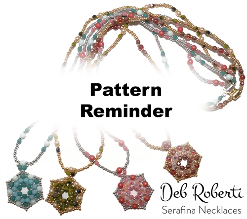 Deb Roberti's Serafina Bracelet, Earrings & Necklace Pattern Reminder