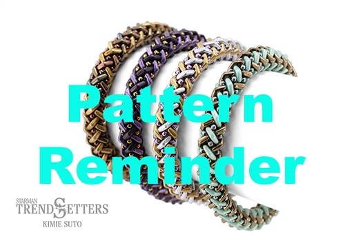 Starman Basket Weave Bracelet Pattern Reminder
