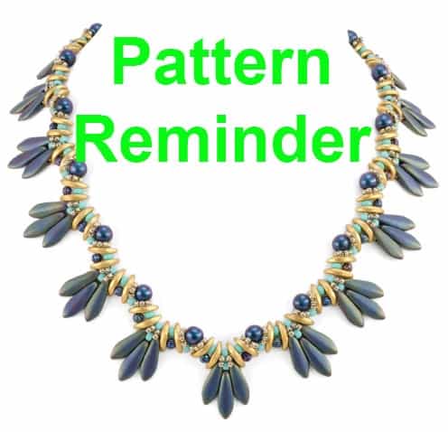 Starman Bird's Tail Necklace Pattern Reminder