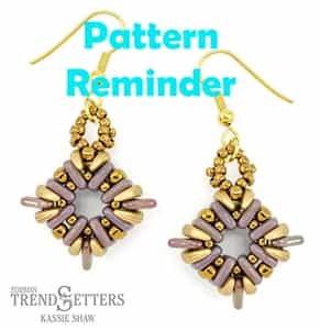 Starman Cornerstones Earrings Pattern Reminder