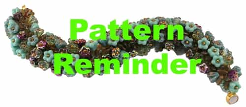 Starman Flower Patch Bracelet Pattern Reminder