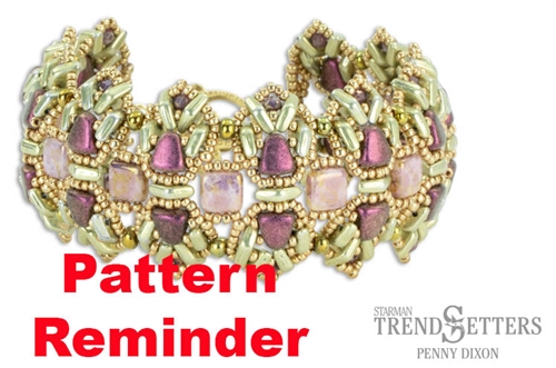 Starman Lavender Crown Bracelet Pattern Reminder