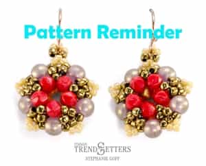 Starman Little Five Points Earrings Pattern Reminder