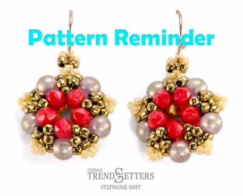 Starman Little Five Points Earrings Pattern Reminder