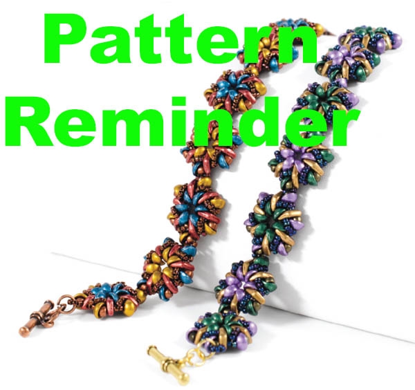 Starman Teacup Pinwheels Bracelet Pattern Reminder