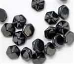 Pyramid Hex Two Hole Beads - PYH12-23980-27200 - Jet Full Chrome - 1 Bead