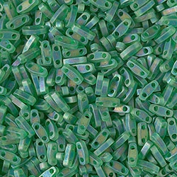 5 Grams QTL-146FR TR MA Green Miyuki Quarter Tila Beads